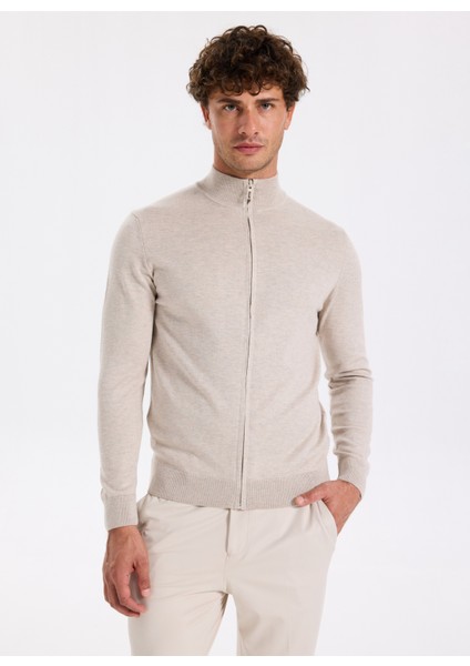 Bej Melanj Erkek Hırka F5WM-HRK 2578 fiyatları