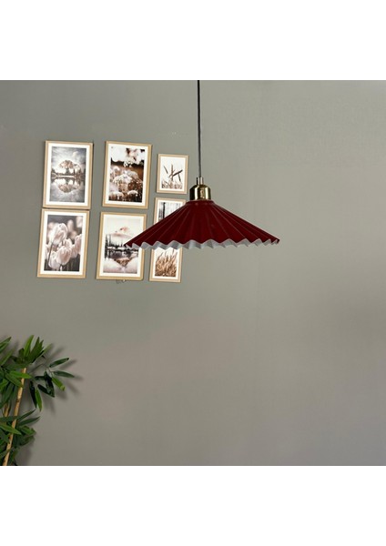 Avilla Vişne Çürüğü Metal Tekli Avize Lale Başlık Rustik Mutfak Modern Sarkıt Aydınlatma