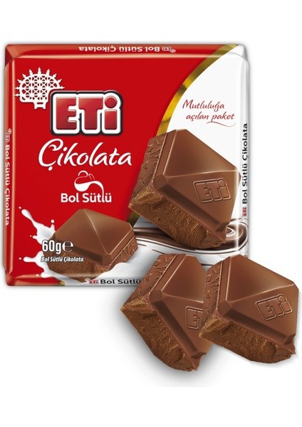 Çikolata Bol Sütlü Kare 60 G x 6 Adet modelleri