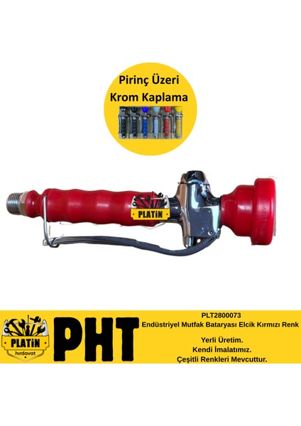 Endüstriyel Mutfak Bataryası Elcik Kırmızı Renk PLT2800073 fiyatları