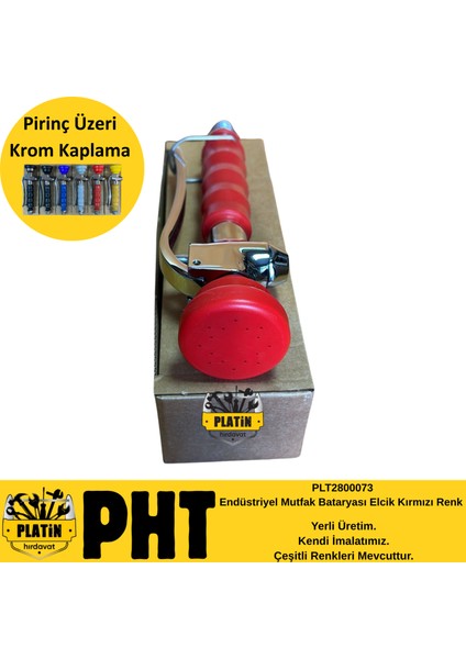 Endüstriyel Mutfak Bataryası Elcik Kırmızı Renk PLT2800073 fırsatları