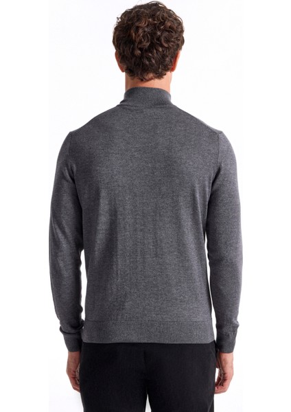 Gri Melanj Erkek Hırka F5WM-HRK 2578 indirimleri