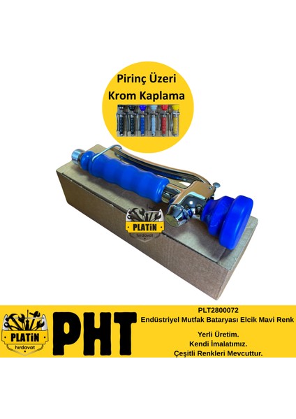 Endüstriyel Mutfak Bataryası Elcik Mavi Renk PLT2800072 modelleri