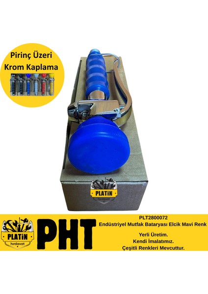Endüstriyel Mutfak Bataryası Elcik Mavi Renk PLT2800072 fırsatları