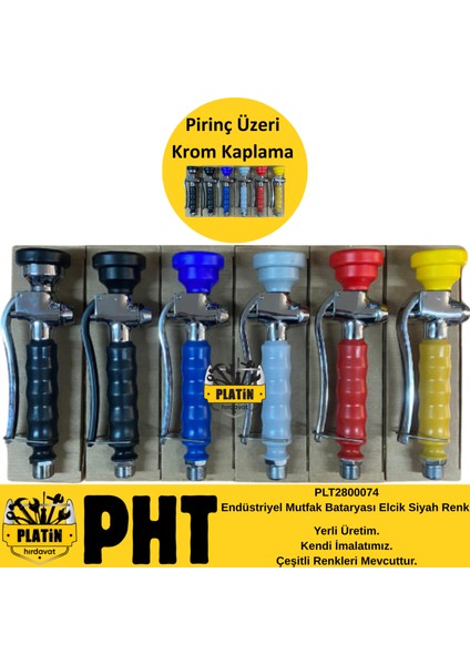 Endüstriyel Mutfak Bataryası Elcik Mavi Renk PLT2800072