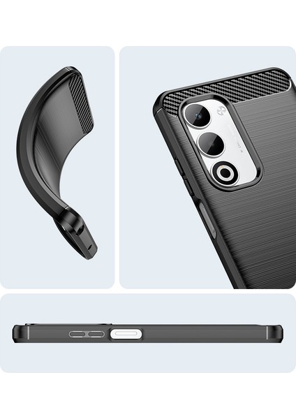 Oppo A5 4g/5g 2025 Telefon Kılıfı, Fırçalanmış Karbon Fiber Dokulu Esnek Tpu Tampon, Darbe Emici Koruyucu Kılıf Oppo A5 4g/5g 2025 (Yurt Dışından) fırsatları