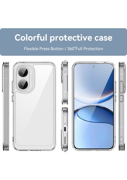 Xiaomi Poco F7 Kılıf, Şeffaf Tasarımlı Darbeye Dayanıklı Telefon Kılıfı, Tampon Hibrit Şeffaf Kapak Xiaomi Poco F7 (Yurt Dışından) fırsatları