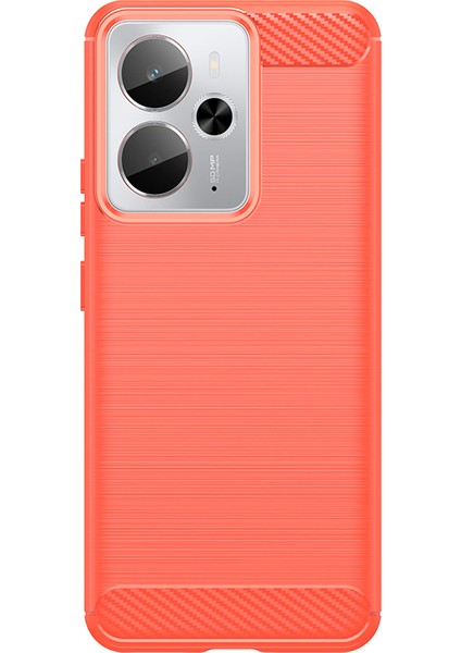 Oppo Realme 14T Telefon Kılıfı, Fırçalanmış Karbon Fiber Dokulu Esnek Tpu Tampon, Darbe Emici Koruyucu Kılıf Oppo Realme 14T (Yurt Dışından)