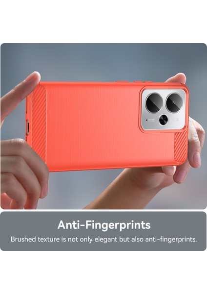 Oppo Realme 14T Telefon Kılıfı, Fırçalanmış Karbon Fiber Dokulu Esnek Tpu Tampon, Darbe Emici Koruyucu Kılıf Oppo Realme 14T (Yurt Dışından) fırsatları