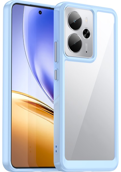 Oppo Realme 14T Kılıf, Şeffaf Tasarımlı Darbeye Dayanıklı Telefon Kılıfı, Tampon Hibrit Şeffaf Kapak Oppo Realme 14T (Yurt Dışından)