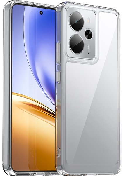 Oppo Realme 14T Kılıf, Şeffaf Tasarımlı Darbeye Dayanıklı Telefon Kılıfı, Tampon Hibrit Şeffaf Kapak Oppo Realme 14T (Yurt Dışından)