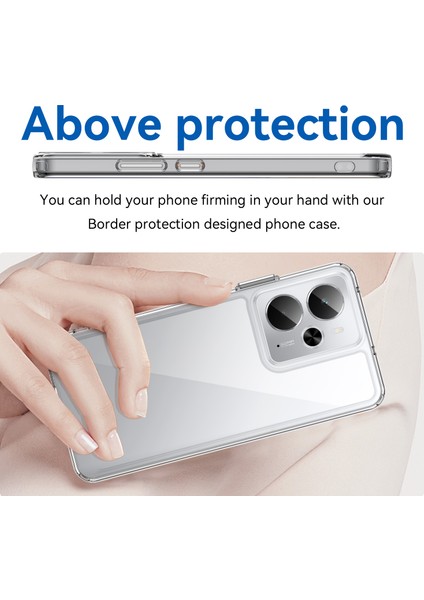 Oppo Realme 14T Kılıf, Şeffaf Tasarımlı Darbeye Dayanıklı Telefon Kılıfı, Tampon Hibrit Şeffaf Kapak Oppo Realme 14T (Yurt Dışından) modelleri