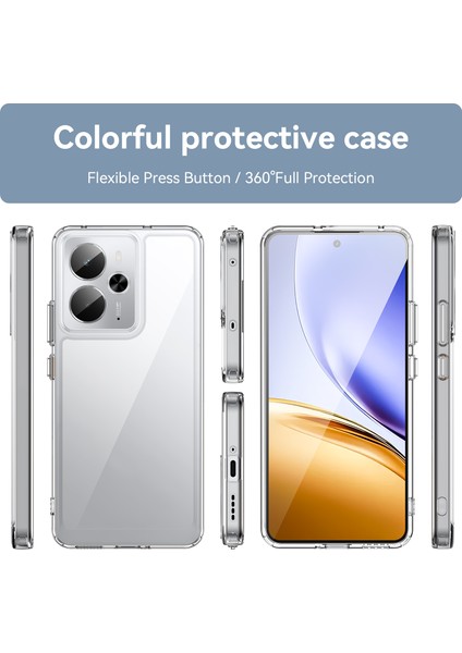 Oppo Realme 14T Kılıf, Şeffaf Tasarımlı Darbeye Dayanıklı Telefon Kılıfı, Tampon Hibrit Şeffaf Kapak Oppo Realme 14T (Yurt Dışından) indirimleri