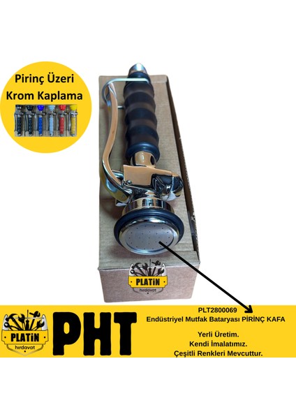 PHT Endüstriyel Mutfak Bataryası Elcik Pirinç Siyah PLT2800069 fırsatları