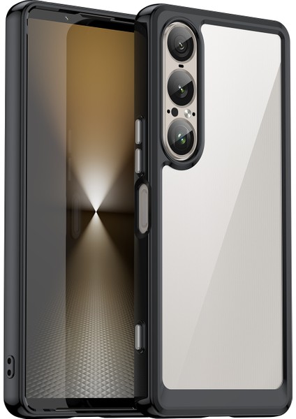 Sony Xperia 1 Vıı Kılıf, Şeffaf Tasarımlı Darbeye Dayanıklı Telefon Kılıfı, Tampon Hibrit Şeffaf Kapak Sony Xperia 1 Vıı (Yurt Dışından)