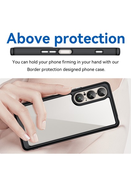 Sony Xperia 1 Vıı Kılıf, Şeffaf Tasarımlı Darbeye Dayanıklı Telefon Kılıfı, Tampon Hibrit Şeffaf Kapak Sony Xperia 1 Vıı (Yurt Dışından) modelleri