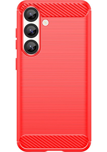 Samsung Galaxy S25 Fe Telefon Kılıfı, Fırçalanmış Karbon Fiber Dokulu Esnek Tpu Tampon, Darbe Emici Koruyucu Kılıf Samsung Galaxy S25 Fe (Yurt Dışından)