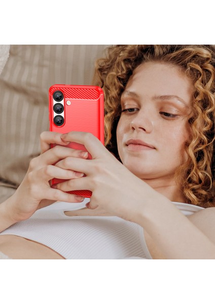 Samsung Galaxy S25 Fe Telefon Kılıfı, Fırçalanmış Karbon Fiber Dokulu Esnek Tpu Tampon, Darbe Emici Koruyucu Kılıf Samsung Galaxy S25 Fe (Yurt Dışından) fırsatları