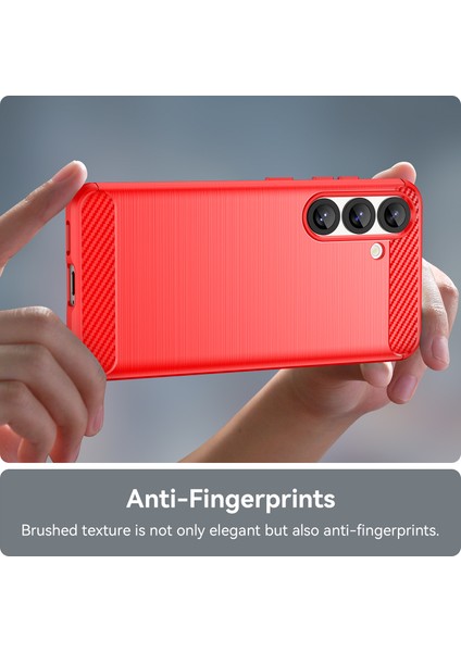 Samsung Galaxy S25 Fe Telefon Kılıfı, Fırçalanmış Karbon Fiber Dokulu Esnek Tpu Tampon, Darbe Emici Koruyucu Kılıf Samsung Galaxy S25 Fe (Yurt Dışından) indirimleri