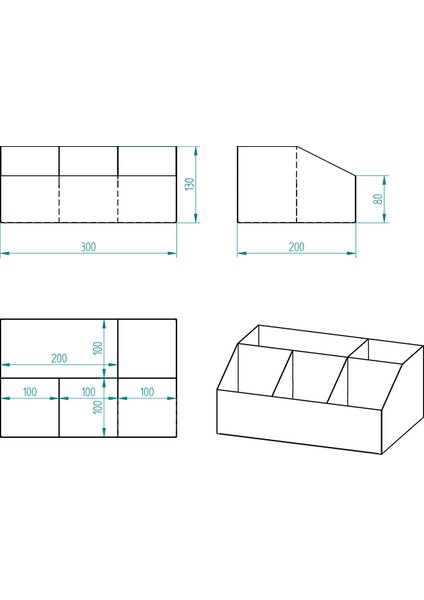 5 Bölmeli Tezgahüstü Kahve, Şeker ve Karıştırıcı Organizer Model 2 Siyah