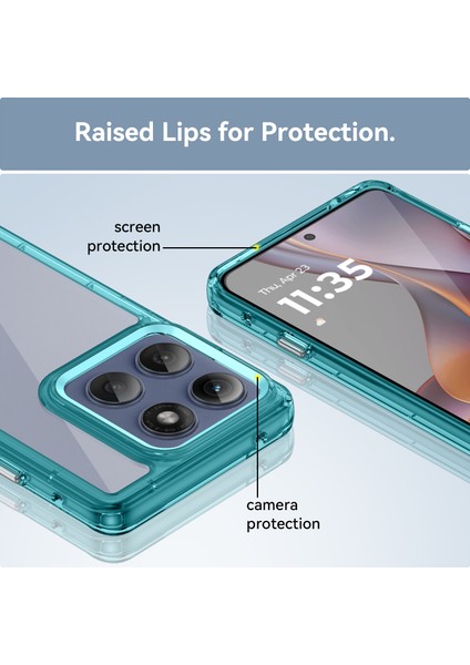 Motorola Moto Edge 60 Pro Kılıf, Şeffaf Tasarımlı Darbeye Dayanıklı Telefon Kılıfı, Tampon Hibrit Şeffaf Kapak Motorola Moto Edge 60 Pro (Yurt Dışından) fırsatları