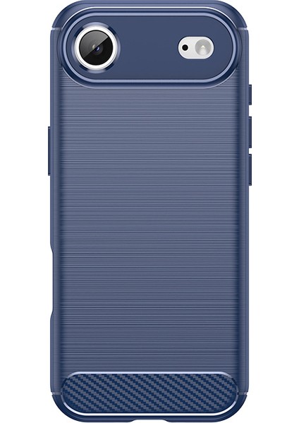 iPhone Air Telefon Kılıfı, Fırçalanmış Karbon Fiber Dokulu Esnek Tpu Tampon, Darbe Emici Koruyucu Kılıf iPhone Air (Yurt Dışından)