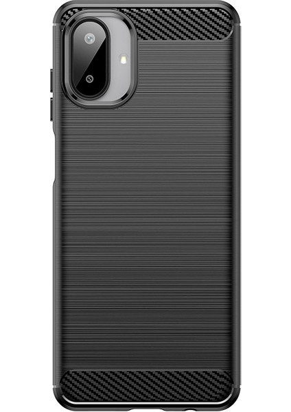 Samsung Galaxy A07 4g Telefon Kılıfı, Fırçalanmış Karbon Fiber Dokulu Esnek Tpu Tampon, Darbe Emici Koruyucu Kılıf Samsung Galaxy A07 4g (Yurt Dışından)