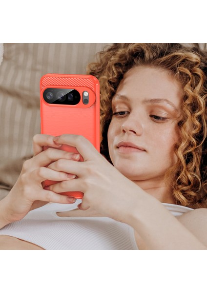 Google Pixel 10 Pro Xl Telefon Kılıfı, Fırçalanmış Karbon Fiber Dokulu Esnek Tpu Tampon, Darbe Emici Koruyucu Kılıf Google Pixel 10 Pro Xl (Yurt Dışından) modelleri