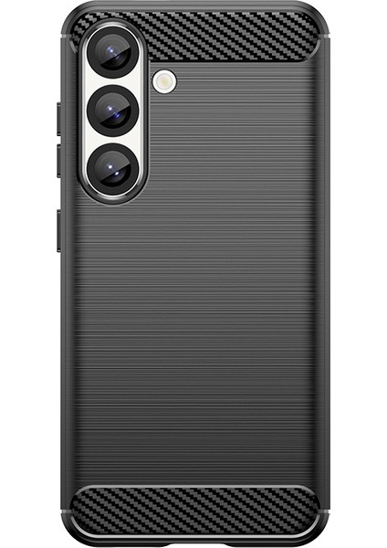 Samsung Galaxy S25 Fe Telefon Kılıfı, Fırçalanmış Karbon Fiber Dokulu Esnek Tpu Tampon, Darbe Emici Koruyucu Kılıf Samsung Galaxy S25 Fe (Yurt Dışından)