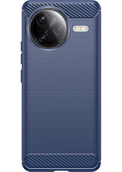 Xiaomi Poco F7 Ultra Telefon Kılıfı, Fırçalanmış Karbon Fiber Dokulu Esnek Tpu Tampon, Darbe Emici Koruyucu Kılıf Xiaomi Poco F7 Ultra (Yurt Dışından)