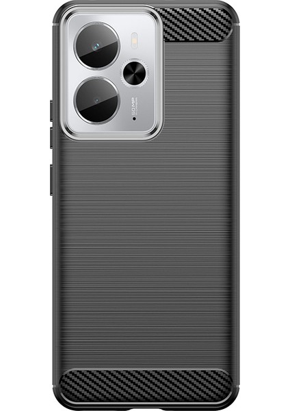 Oppo Realme 14T Telefon Kılıfı, Fırçalanmış Karbon Fiber Dokulu Esnek Tpu Tampon, Darbe Emici Koruyucu Kılıf Oppo Realme 14T (Yurt Dışından)