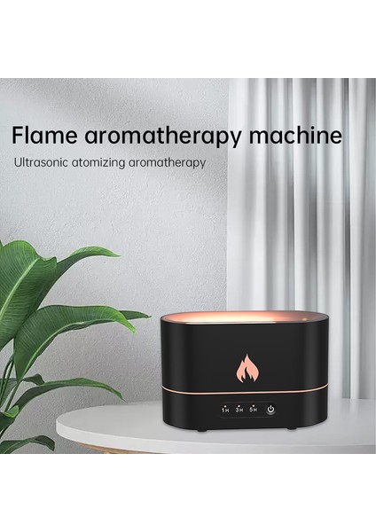 Alev Görünümlü Hava Nemlendirici Aroma Terapi Buhar Makinesi Aromatik Oda Kokusu Difüzörü