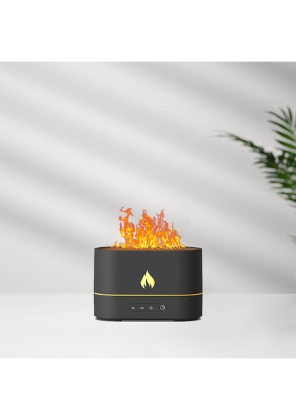 Alev Görünümlü Hava Nemlendirici Aroma Terapi Buhar Makinesi Aromatik Oda Kokusu Difüzörü