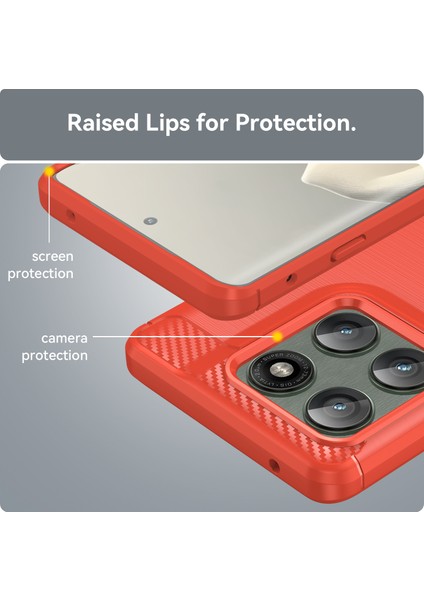 Motorola Moto Edge 60 Pro Telefon Kılıfı, Fırçalanmış Karbon Fiber Dokulu Esnek Tpu Tampon, Darbe Emici Koruyucu Kılıf Motorola Moto Edge 60 Pro (Yurt Dışından) indirimleri