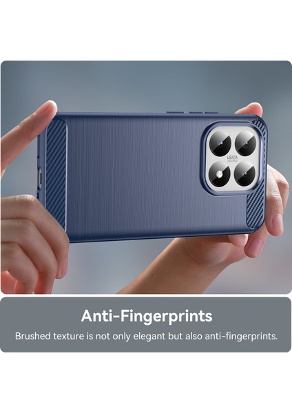 Xiaomi 15T Telefon Kılıfı, Fırçalanmış Karbon Fiber Dokulu Esnek Tpu Tampon, Darbe Emici Koruyucu Kılıf Xiaomi 15T (Yurt Dışından) modelleri