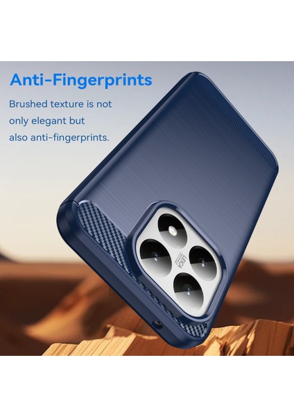 Xiaomi 15T Telefon Kılıfı, Fırçalanmış Karbon Fiber Dokulu Esnek Tpu Tampon, Darbe Emici Koruyucu Kılıf Xiaomi 15T (Yurt Dışından) indirimleri