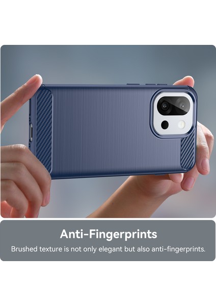 Oneplus 13S Telefon Kılıfı, Fırçalanmış Karbon Fiber Dokulu Esnek Tpu Tampon, Darbe Emici Koruyucu Kılıf Oneplus 13S (Yurt Dışından) modelleri