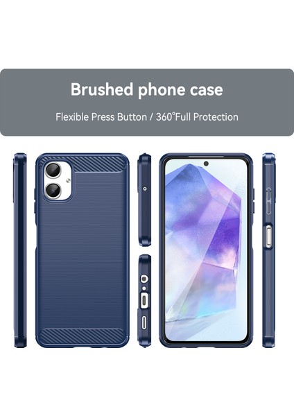 Samsung Galaxy A06 5g Telefon Kılıfı, Fırçalanmış Karbon Fiber Dokulu Esnek Tpu Tampon, Darbe Emici Koruyucu Kılıf Samsung Galaxy A06 5g (Yurt Dışından) fiyatları