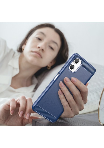 Samsung Galaxy A06 5g Telefon Kılıfı, Fırçalanmış Karbon Fiber Dokulu Esnek Tpu Tampon, Darbe Emici Koruyucu Kılıf Samsung Galaxy A06 5g (Yurt Dışından) fırsatları