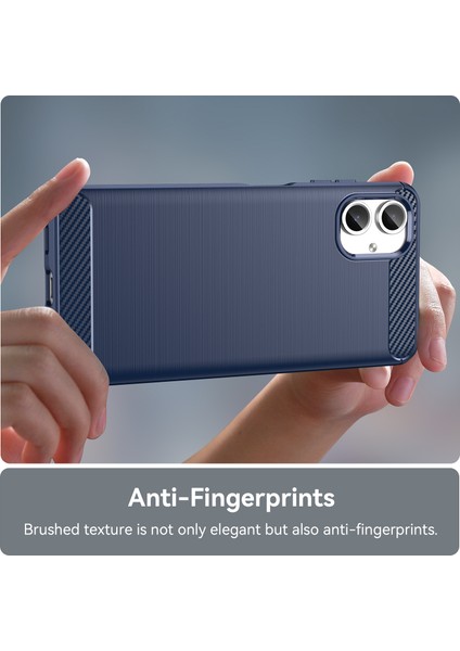 Samsung Galaxy A06 5g Telefon Kılıfı, Fırçalanmış Karbon Fiber Dokulu Esnek Tpu Tampon, Darbe Emici Koruyucu Kılıf Samsung Galaxy A06 5g (Yurt Dışından) indirimleri