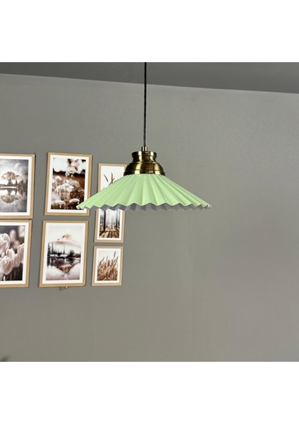 Avilla Mint Tekli Metal Avize Kum Saati Başlık Cafe Mutfak Modern Sarkıt Aydınlatma