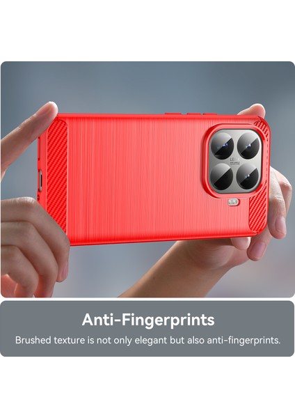 Xiaomi 15T Pro Telefon Kılıfı, Fırçalanmış Karbon Fiber Dokulu Esnek Tpu Tampon, Darbe Emici Koruyucu Kılıf Xiaomi 15T Pro (Yurt Dışından) fırsatları