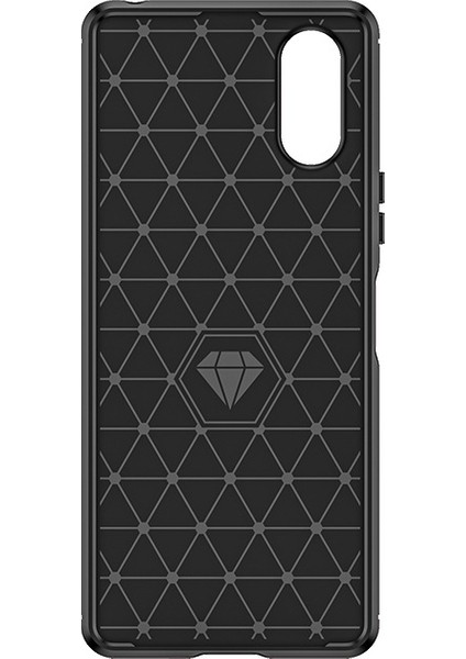 Sony Xperia 10 Vı Telefon Kılıfı, Fırçalanmış Karbon Fiber Dokulu Esnek Tpu Tampon, Darbe Emici Koruyucu Kılıf Sony Xperia 10 Vı (Yurt Dışından) modelleri