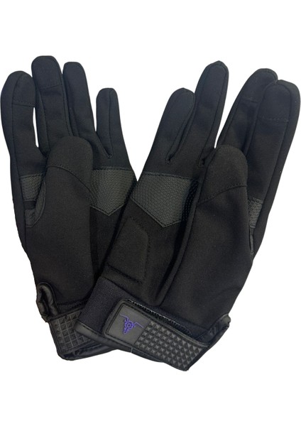 Crayzbull Eagle Mor Su ve Rüzgar Geçirmez Kışlık Kadın Motosiklet Eldiveni XS