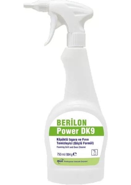 Deniz Berilon Köpüklü Sprey Fırın ve Izgara Yanmış Yağ Temizleyici / Yağ Sökücü - 750 Ml. - Sprey