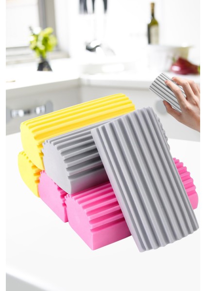 1 Adet Çok Amaçlı Nemli Silgi Sünger Toz Ustası Temizlik Süngeri Toz Su Kir Emici Süper Pratik