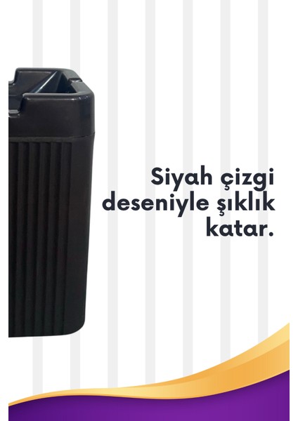 1 Adet Kare Siyah Çizgili Dekoratif Plastik Kokusuz Yanmaz Küllük Kül Tablası fiyatları