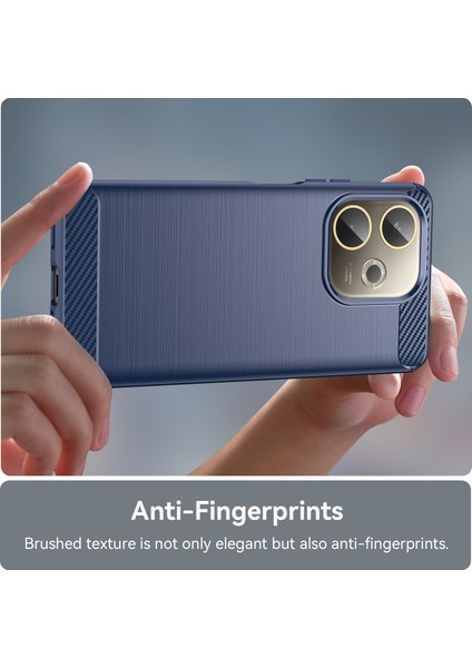 Oppo A5 Pro 5g Telefon Kılıfı, Fırçalanmış Karbon Fiber Dokulu Esnek Tpu Tampon, Darbe Emici Koruyucu Kılıf Oppo A5 Pro 5g (Yurt Dışından) modelleri