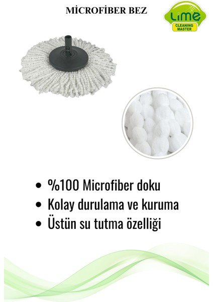 Dark Power Otomatik Temizlik Seti - Kova Mop Seti - Üretici Garantili