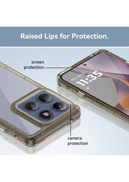 Motorola Moto Edge 60 Pro Kılıf, Şeffaf Tasarımlı Darbeye Dayanıklı Telefon Kılıfı, Tampon Hibrit Şeffaf Kapak Motorola Moto Edge 60 Pro (Yurt Dışından) fırsatları